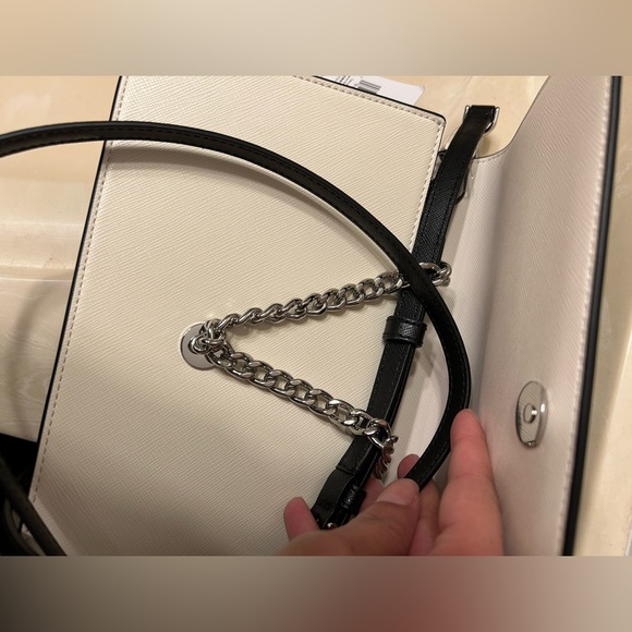 Kate Spade Madison Willow Convertible Crossbody Platinum Grey - Picture 4 of 5